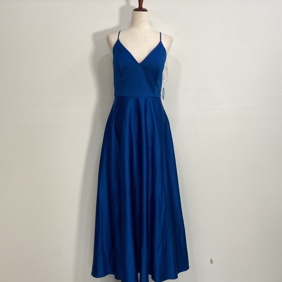 Celebrate Db Studio Bridesmaid/Prom Dress Has pockets Blue 12 - Picture 1 of 12